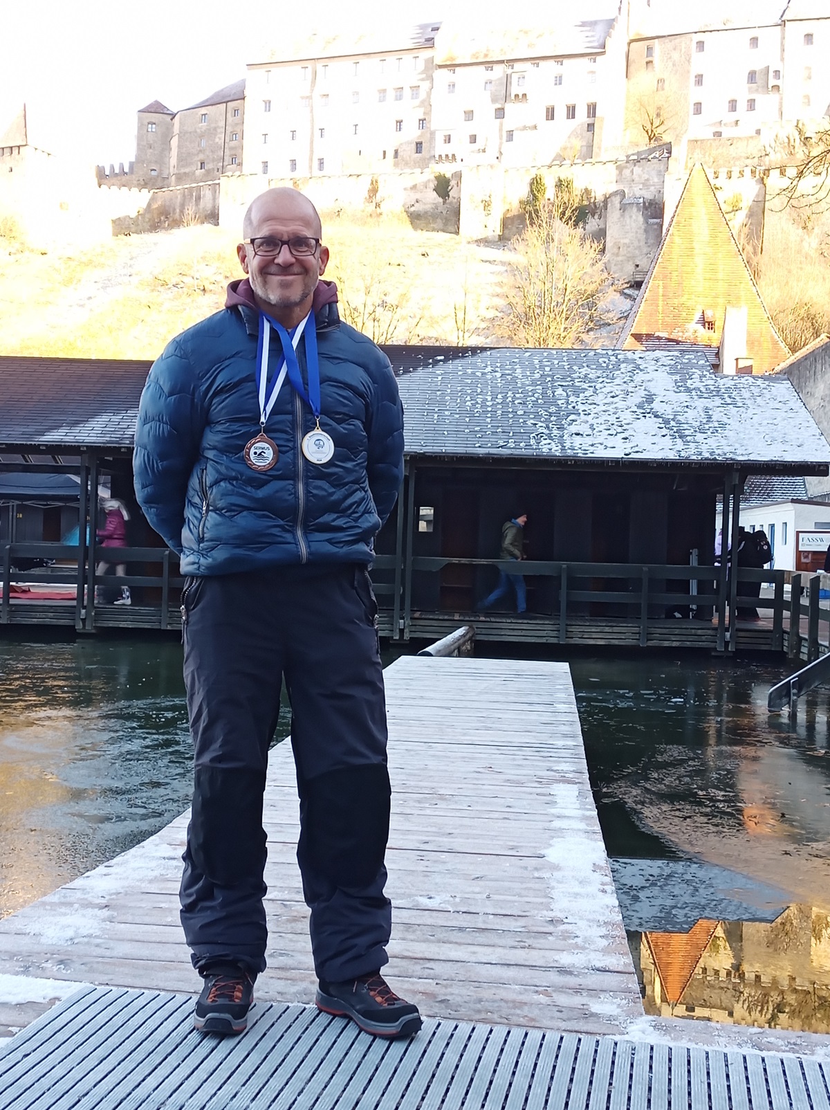 David Koller mit zwei Medaillen